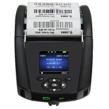 Zebra ZQ600 Series ZQ620 Plus - Label printer - direct thermal - Roll (7.9 cm) - 203 dpi - up to 115 mm/sec - Wi-Fi(ac), Bluetooth 4.2 LE, USB, NFC, RS232C - 2