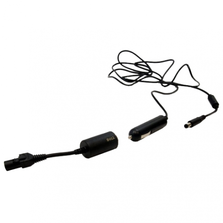 Dell - Power adapter - car / airplane - 90 Watt - Worldwide - with 1 Year Dell ProSupport - 1