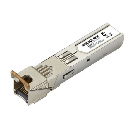 Black Box - SFP (mini-GBIC) transceiver module - GigE - 1000Base-T - RJ-45 - up to 100 m - TAA Compliant - 0