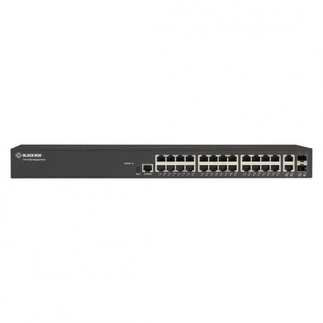 Black Box - Switch - L2+ - Managed - 24 x 10/100/1000 + 2 x combo Gigabit SFP - rack-mountable - 0