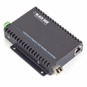 Black Box Industrial PoE Gigabit Ethernet Media Converter - Fibre media converter - GigE - 1000Base-T, 1000Base-X - RJ-45 / SFP (mini-GBIC) - TAA Compliant