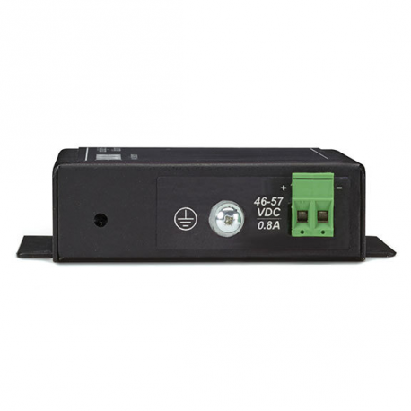 Black Box Industrial PoE Gigabit Ethernet Media Converter - Fibre media converter - GigE - 1000Base-T, 1000Base-X - RJ-45 / SFP (mini-GBIC) - TAA Compliant - 2
