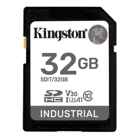 Kingston Industrial - Flash memory card - 32 GB - A1  /  Video Class V30  /  UHS-I U3  /  Class10 - microSDHC UHS-I - 0