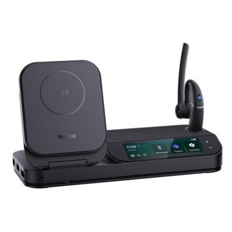 Yealink BH71 Series Workstation - Headset - in-ear - over-the-ear mount - Bluetooth - wireless - USB-A via Bluetooth adapter - Certified for Microsoft Teams - 0