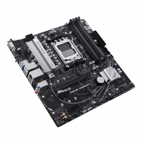 ASUS PRIME A620M-A-CSM - Motherboard - micro ATX - Socket AM5 - AMD A620 Chipset - USB 3.2 Gen 1, USB-C 3.2 Gen 1 - Gigabit LAN - onboard graphics (CPU required) - HD Audio (8-channel) - 8