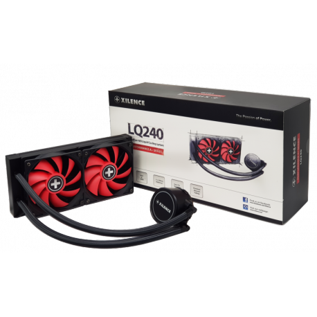 Xilence Performance A+ Series LiQuRizer LQ240 - Processor liquid cooling system - (for: LGA2066, LGA2011, LGA1700, LGA1151, LGA1150, LGA1155, LGA1156, LGA1200, AM4, AM5) - 120 mm - 6