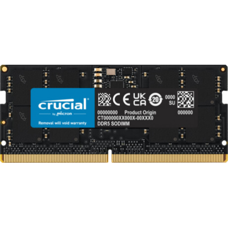 Crucial - DDR5 - kit - 32 GB: 2 x 16 GB - SO-DIMM 262-pin - 4800 MHz  /  PC5-38400 - CL40 - 1.1 V - unbuffered - non-ECC - 4