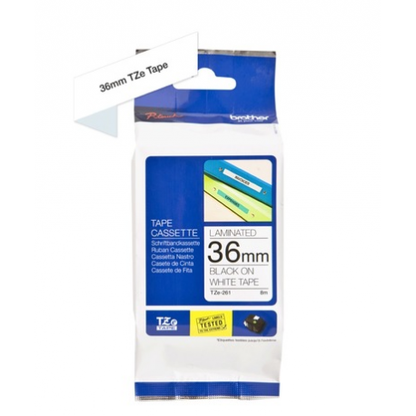 Brother TZe-261 - Black on white - Roll (3.6 cm x 8 m) 1 cassette(s) laminated tape (pack of 20) - for P-Touch PT-3600, 530, 550, 9200, 9400, 9500, 9600, 9700, 9800, D800, E800, P900, P950 - 4
