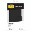 OtterBox Strada Series Via - Flip cover for mobile phone - synthetic material - black night - for Samsung Galaxy S23