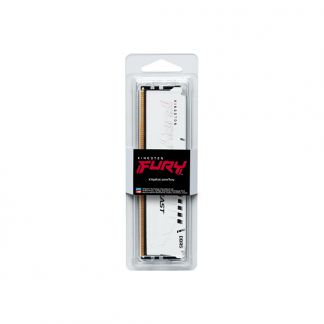 Kingston FURY Beast - DDR5 - module - 16 GB - DIMM 288-pin - 2600 MHz  /  PC5-41600 - CL40 - 1.25 V - unbuffered - on-die ECC - white - 4