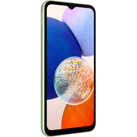 Samsung Galaxy A14 5G - 5G smartphone - dual-SIM - RAM 4 GB  /  Internal Memory 64 GB - microSD slot - LCD display - 6.6" - 2408 x 1080 pixels - 3x rear cameras 50 MP, 2 MP, 2 MP - front camera 13 MP - light green - 13