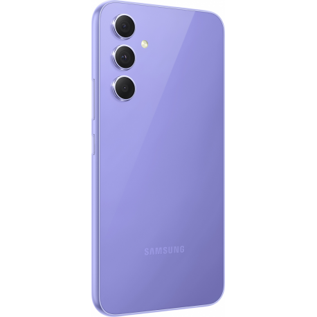 Samsung Galaxy A54 5G - 5G smartphone - dual-SIM - RAM 8 GB  /  Internal Memory 256 GB - microSD slot - OLED display - 6.4" - 2340 x 1080 pixels (120 Hz) - 3x rear cameras 50 MP, 12 MP, 5 MP - front camera 32 MP - awesome violet - 13