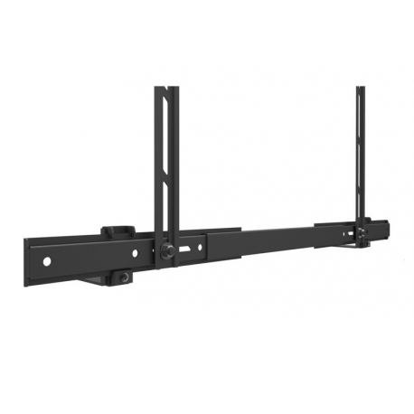 Multibrackets M Universal Soundbar Mount Medium - Mounting kit (wall bracket) - for sound bar - metal - black - screen size: 40"-70" - mounting interface: 600 x 400 mm - 10