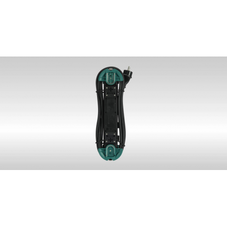 Bachmann HOOK Outdoor - Power strip - output connectors: 4 (4 x power 2-pole) - 4 m cord - green - 8