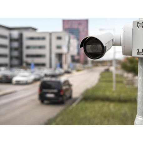 AXIS P14 Series P1465-LE-3 - Network surveillance camera - bullet - outdoor - vandal  /  weatherproof - colour (Day&Night) - 1920 x 1080 - 1080p - vari-focal - audio - wired - LAN 10 / 100 - MJPEG, H.264, H.265 - PoE Class 3 - TAA Compliant - with AXIS License Plate Verifier - 6