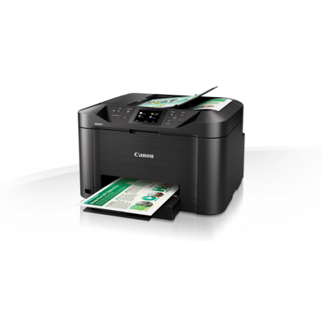 Canon MAXIFY MB5150 - Multifunction printer - colour - ink-jet - A4 (210 x 297 mm), Legal (216 x 356 mm) (original) - A4 / Legal (media) - up to 22 ppm (copying) - up to 24 ipm (printing) - 250 sheets - 33.6 Kbps - USB 2.0, LAN, Wi-Fi(n), USB host - 5