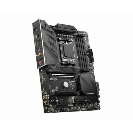 MSI MAG B650 TOMAHAWK WIFI - Motherboard - ATX - Socket AM5 - AMD B650 Chipset - USB 3.2 Gen 1, USB 3.2 Gen 2, USB-C 3.2 Gen2, USB-C 3.2 Gen 2x2 - 2.5 Gigabit LAN, Bluetooth, Wi-Fi - onboard graphics (CPU required) - HD Audio (8-channel) - 6