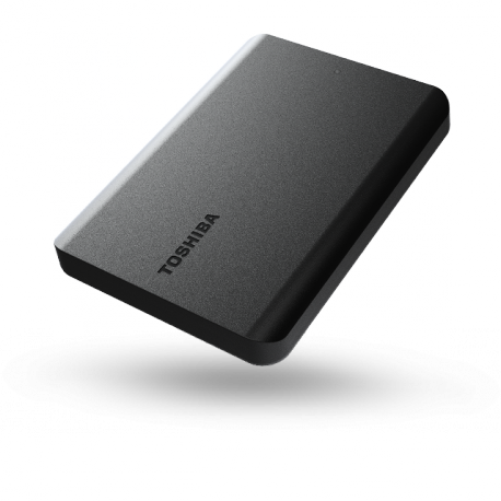 Toshiba Canvio Basics - Hard drive - 2 TB - external (portable) - 2.5" - USB 3.2 Gen 1  /  USB 2.0 - matte black - 1