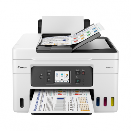 Canon MAXIFY GX4050 - Multifunction printer - colour - ink-jet - refillable - Legal (216 x 356 mm) (original) - A4 / Legal (media) - up to 18 ipm (printing) - 350 sheets - 33.6 Kbps - USB 2.0, LAN, Wi-Fi(ac) - 1