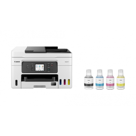Canon MAXIFY GX4050 - Multifunction printer - colour - ink-jet - refillable - Legal (216 x 356 mm) (original) - A4 / Legal (media) - up to 18 ipm (printing) - 350 sheets - 33.6 Kbps - USB 2.0, LAN, Wi-Fi(ac) - 4