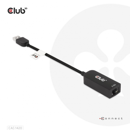 Club 3D - network adapter - USB 3.2 Gen 1 - 2.5GBase-T - 8