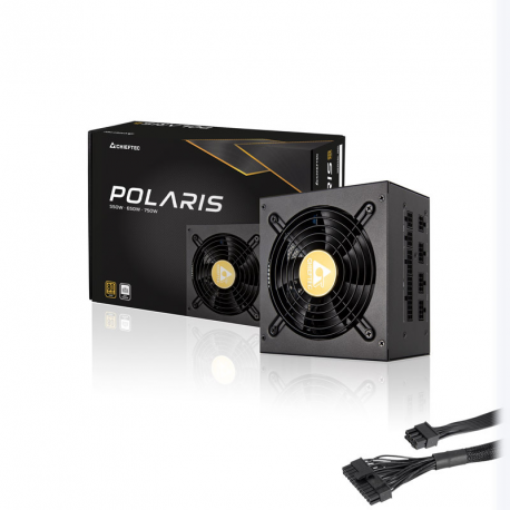 CHIEFTEC Polaris 750W certified 80Plus GOLD Full Modular ATX 12V 2.4 Active CFP with LLC converter half-bridge and DC-to-DC