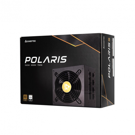 CHIEFTEC Polaris 750W certified 80Plus GOLD Full Modular ATX 12V 2.4 Active CFP with LLC converter half-bridge and DC-to-DC