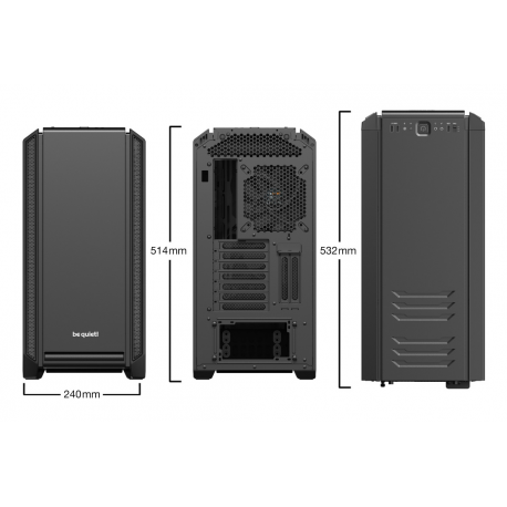 BE QUIET SILENT BASE 601 Window Black Midi Tower with viewing window
