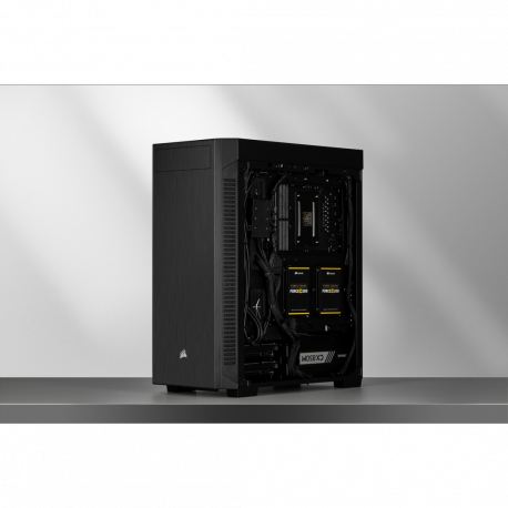 Corsair Tempered Glass Mid-Tower ATX Case 110R Side window, Mid-Tower, Black, Power supply included No, Steel, Tempered Glass