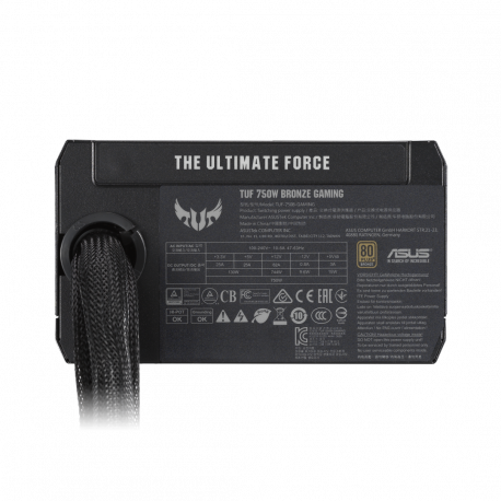 ASUS TUF-GAMING-750B - Power supply (internal) - ATX12V / EPS12V - 80 PLUS Bronze - AC 100-240 V - 750 Watt - 8