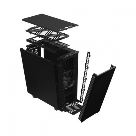 Fractal Design Define 7 Compact - Tower - ATX - no power supply (ATX) - black solid - USB/Audio - 55