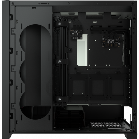 Corsair RGB Computer Case iCUE 5000X Side window, Black, ATX, Power supply included No