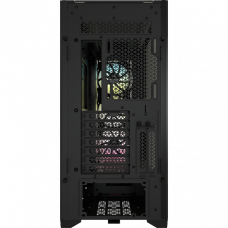 Corsair RGB Computer Case iCUE 5000X Side window, Black, ATX, Power supply included No