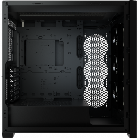 Corsair RGB Computer Case iCUE 5000X Side window, Black, ATX, Power supply included No