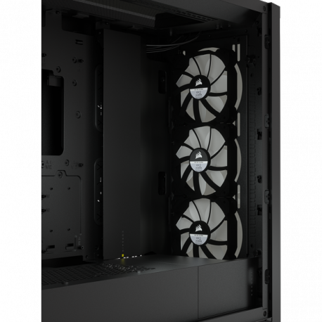 Corsair RGB Computer Case iCUE 5000X Side window, Black, ATX, Power supply included No