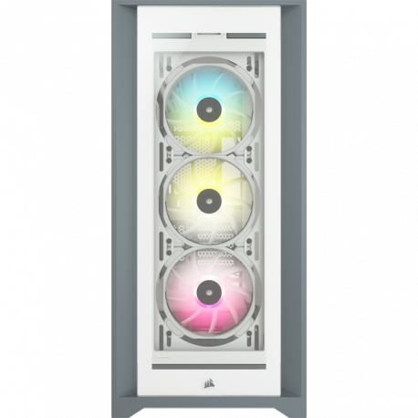 Corsair ATX PC Smart Case 5000X RGB Side window, White, Mid-Tower, Power supply included No