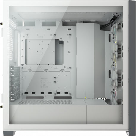 Corsair ATX PC Smart Case 5000X RGB Side window, White, Mid-Tower, Power supply included No