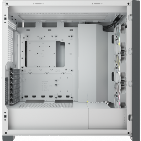 Corsair ATX PC Smart Case 5000X RGB Side window, White, Mid-Tower, Power supply included No