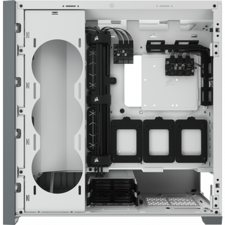 Corsair ATX PC Smart Case 5000X RGB Side window, White, Mid-Tower, Power supply included No
