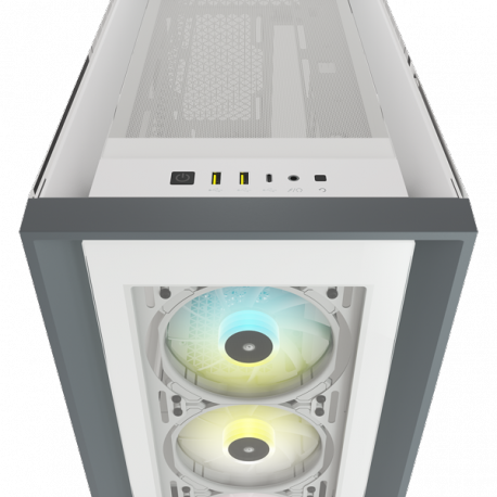 Corsair ATX PC Smart Case 5000X RGB Side window, White, Mid-Tower, Power supply included No
