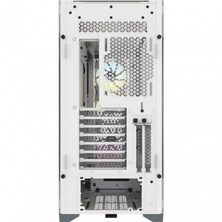 Corsair ATX PC Smart Case 5000X RGB Side window, White, Mid-Tower, Power supply included No