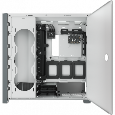 Corsair ATX PC Smart Case 5000X RGB Side window, White, Mid-Tower, Power supply included No