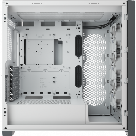 Corsair ATX PC Smart Case 5000X RGB Side window, White, Mid-Tower, Power supply included No