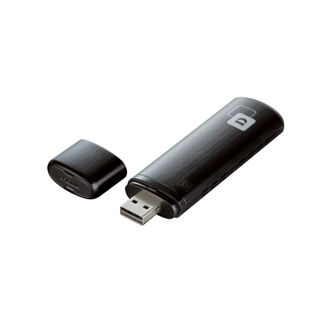 D-Link Wireless AC1200 DWA-182 - Network adapter - USB 2.0 - 802.11a, 802.11b/g/n, 802.11ac (draft 2.0) - 5