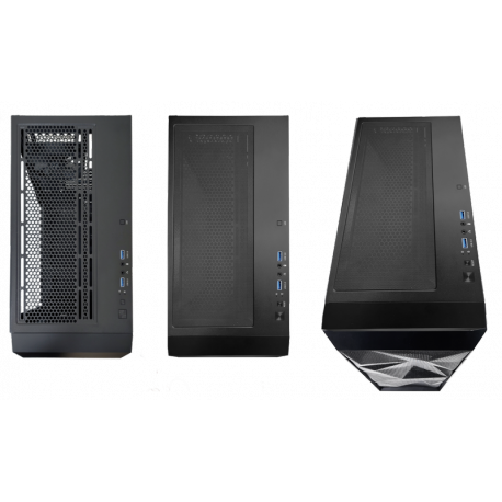 Xilence Performance A + X712.RGB - Mid tower - ATX - windowed side panel (tempered glass) - no power supply (ATX) - black - 6