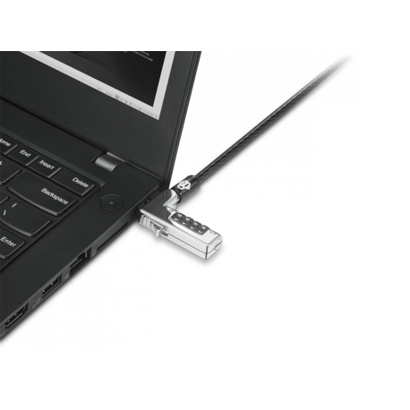 Kensington NanoSaver Combination - Security cable lock - black - for ThinkCentre M75t Gen 2; ThinkPad L13 Yoga Gen 3; T14s Gen 3; X13 Gen 3 - 4