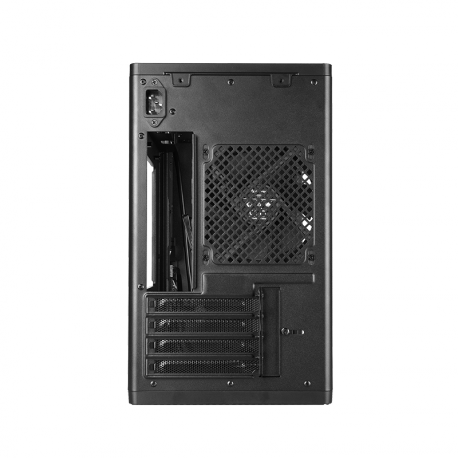 Chieftec BX-10B-OP - Tower - micro ATX - windowed side panel (tempered glass) - no power supply (ATX) - black - USB / Audio - 3