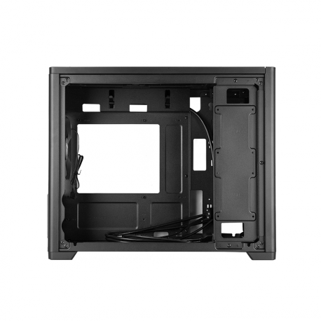 Chieftec BX-10B-OP - Tower - micro ATX - windowed side panel (tempered glass) - no power supply (ATX) - black - USB / Audio - 5