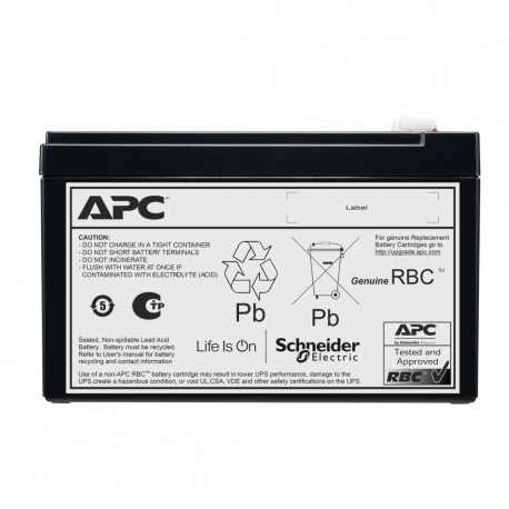 APC - UPS battery - VRLA - 1 x battery - Lead Acid - 7 Ah - 0U - 0