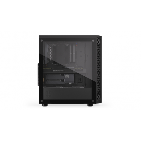 Endorfy Signum 300 Air - Mid tower - ATX - windowed side panel (tempered glass) - no power supply (ATX) - black - USB / Audio - 17